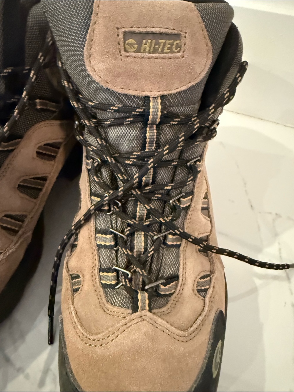 Hi-Tec Men's Tan and Black Hiking Boots